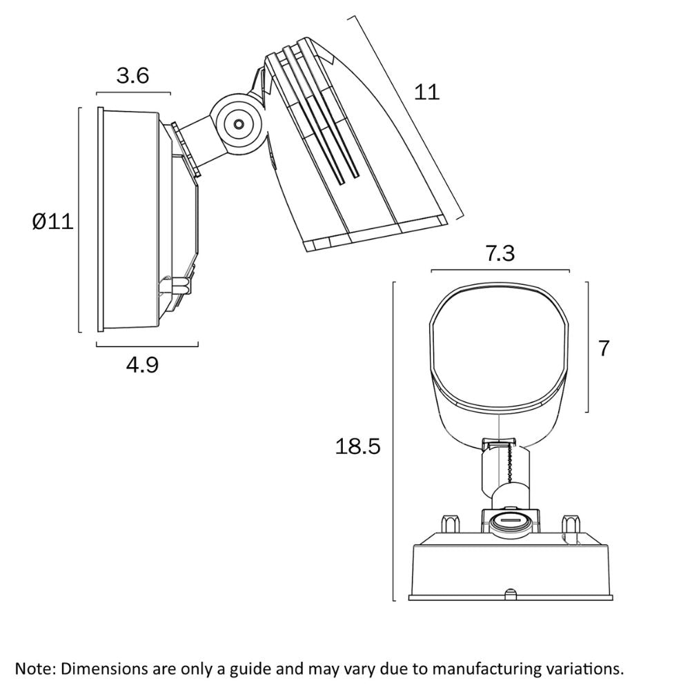 Telbix CLARION - 10W Single Spotlight-Telbix-Ozlighting.com.au