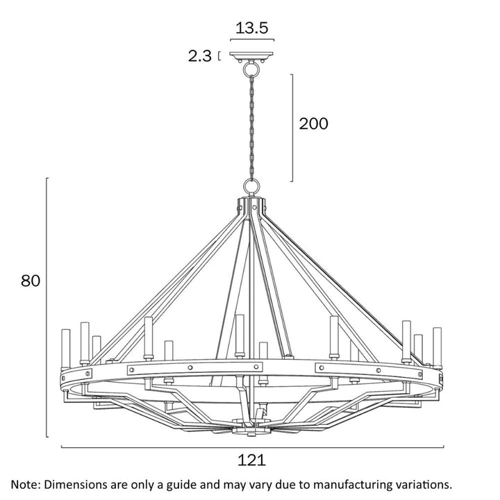 Telbix DARIEN - 6/8/12 Light Pendant-Telbix-Ozlighting.com.au