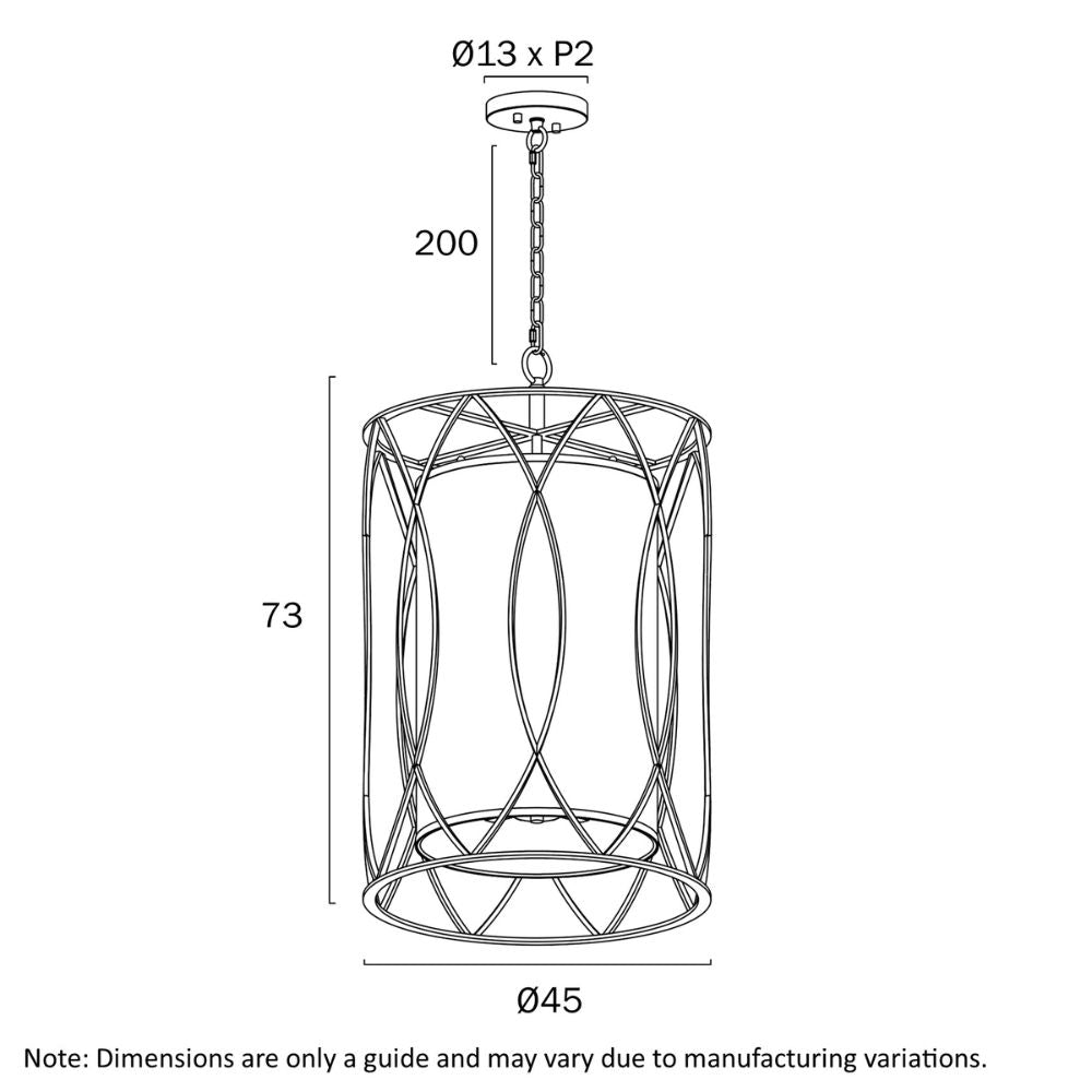 Telbix DOVER - 4 Light Pendant-Telbix-Ozlighting.com.au