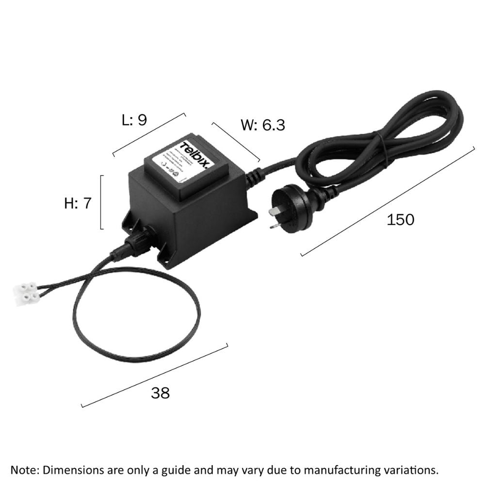 Telbix EX TR60 - 12V/24V 60W Waterproof Transformer IP65-Telbix-Ozlighting.com.au