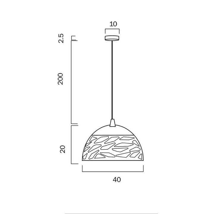 Telbix FARINA - 1 Light Metal Pendant-Telbix-Ozlighting.com.au