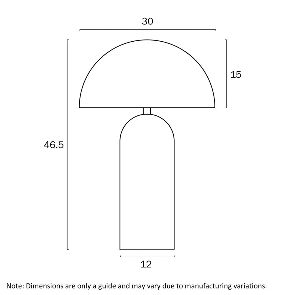 Telbix FERUM 46 - 25W Table Lamp-Telbix-Ozlighting.com.au