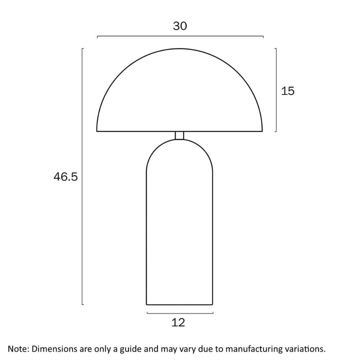 Telbix FERUM 46 - 25W Table Lamp-Telbix-Ozlighting.com.au