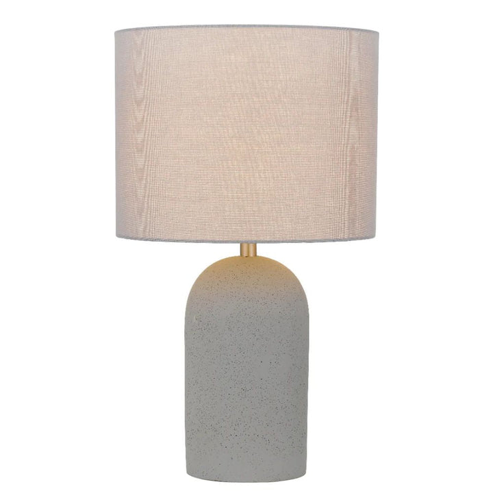 Telbix FEVIK - Medium Terrazzo/Concrete Table Lamp-Telbix-Ozlighting.com.au