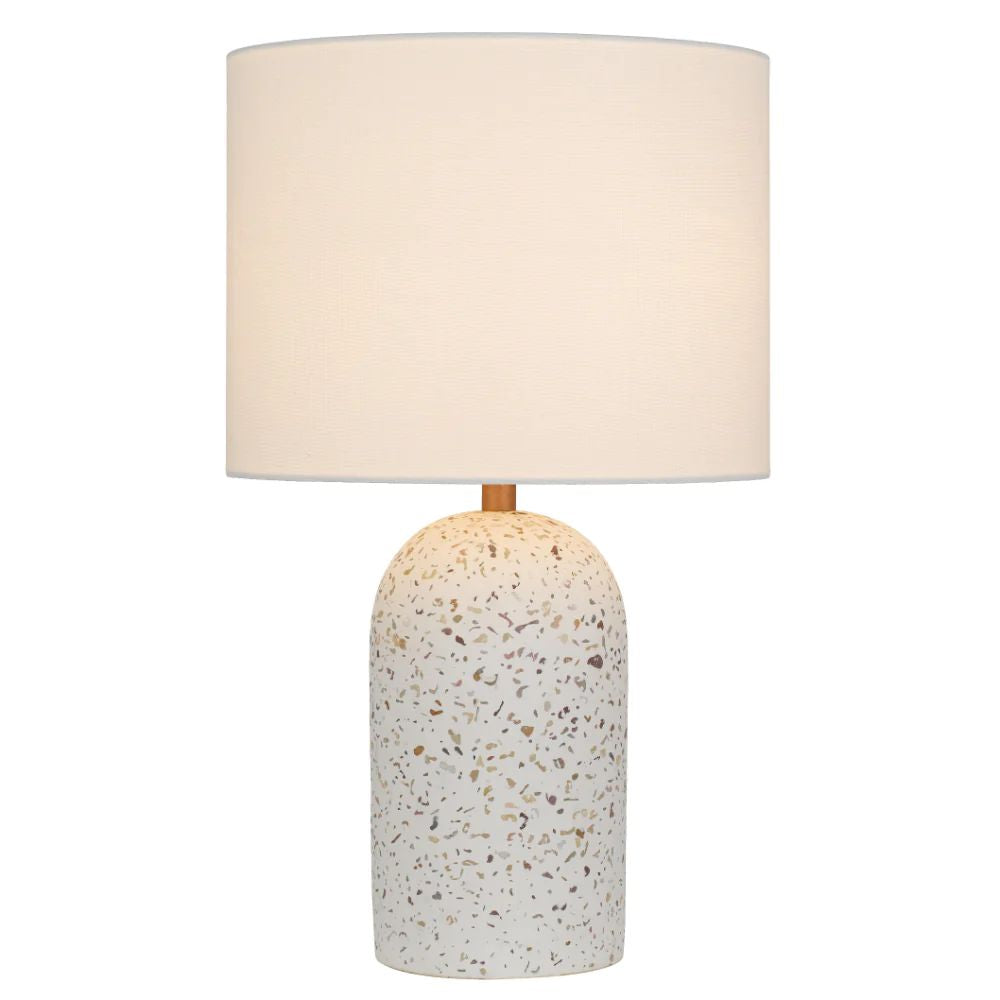 Telbix FEVIK - Medium Terrazzo/Concrete Table Lamp-Telbix-Ozlighting.com.au