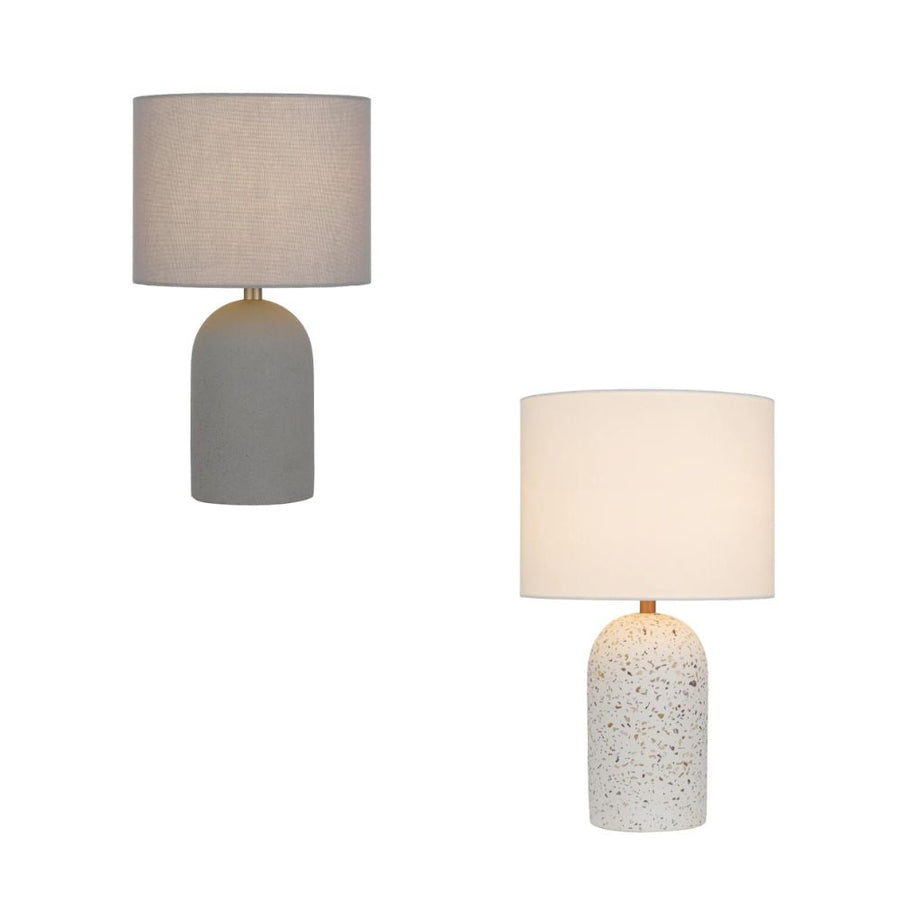 Telbix FEVIK - Small Terrazzo/Concrete Table Lamp-Telbix-Ozlighting.com.au