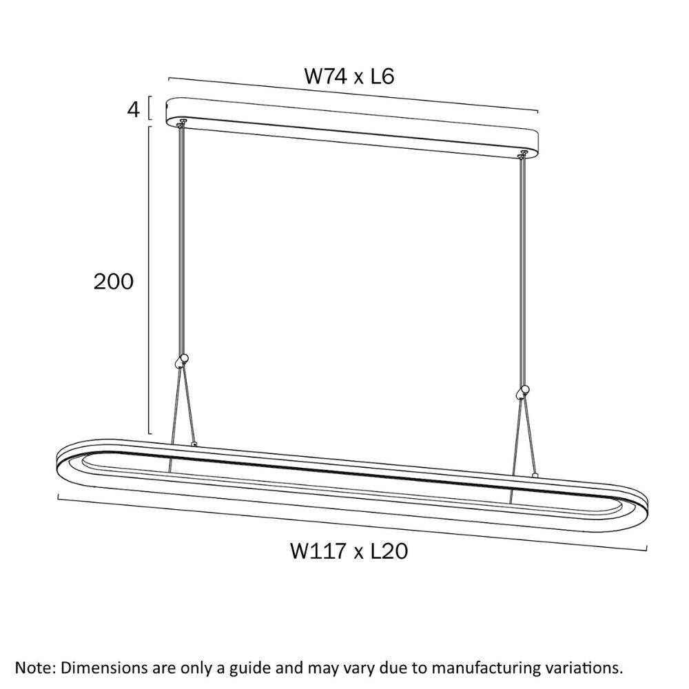 Telbix FULCRUM - 1 Light Rectangle Pendant-Telbix-Ozlighting.com.au