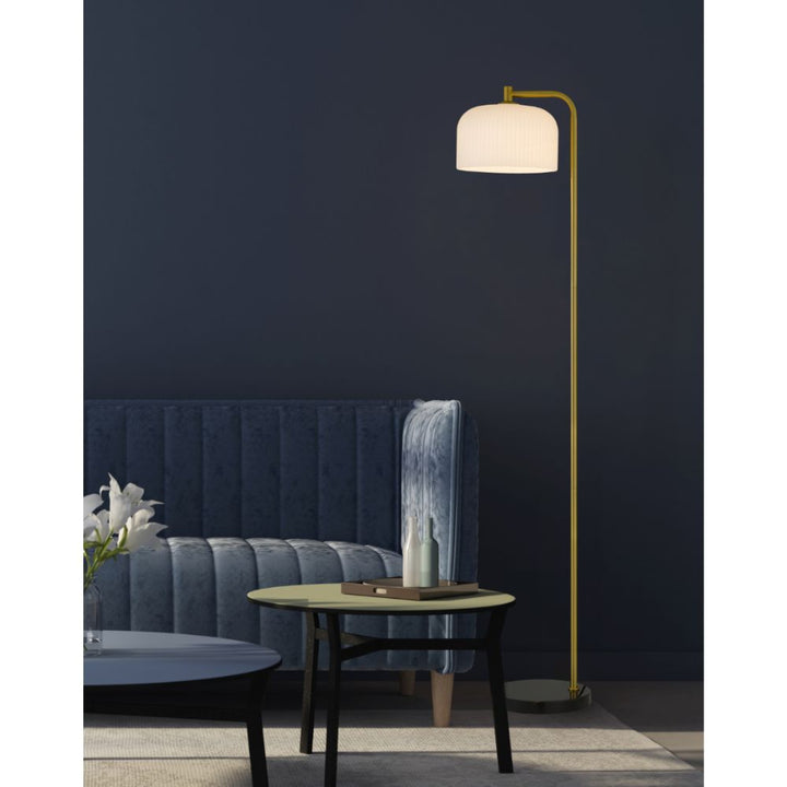 Telbix HOFF - Iron & Marble Floor Lamp-Telbix-Ozlighting.com.au