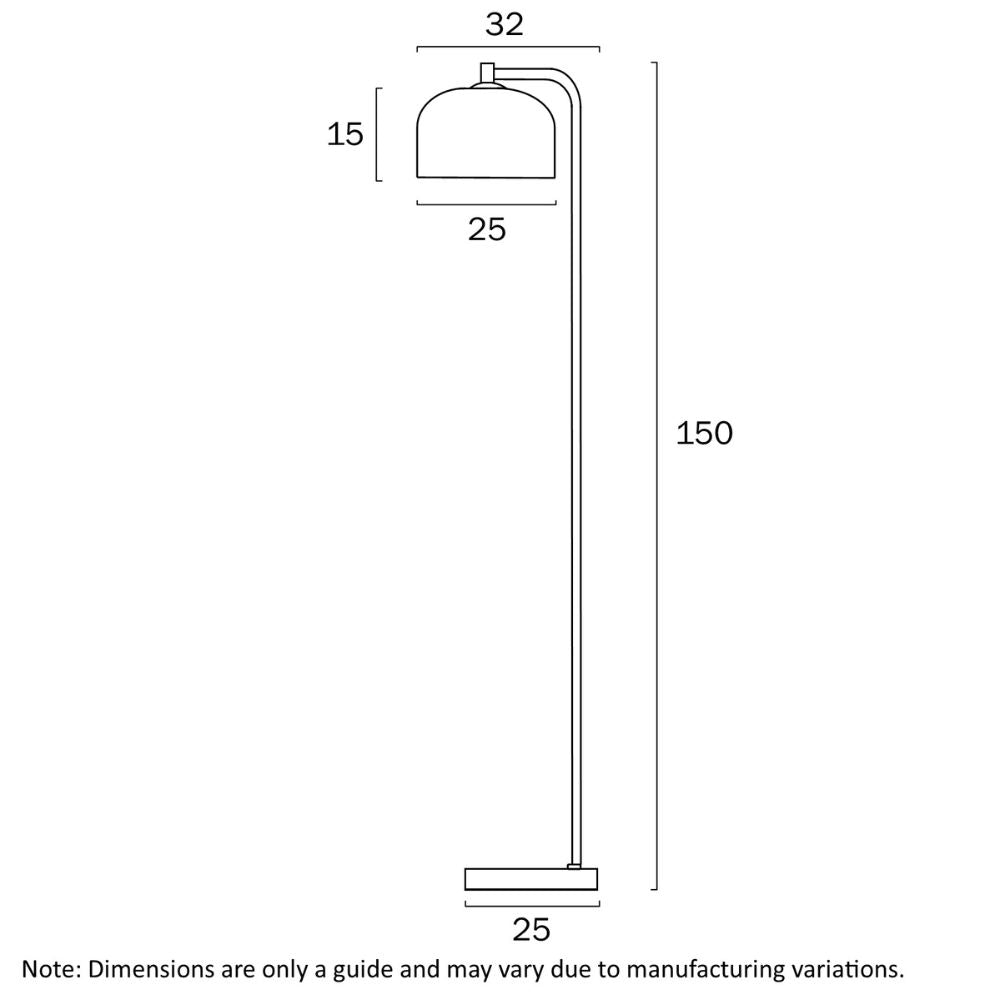 Telbix HOFF - Iron & Marble Floor Lamp-Telbix-Ozlighting.com.au