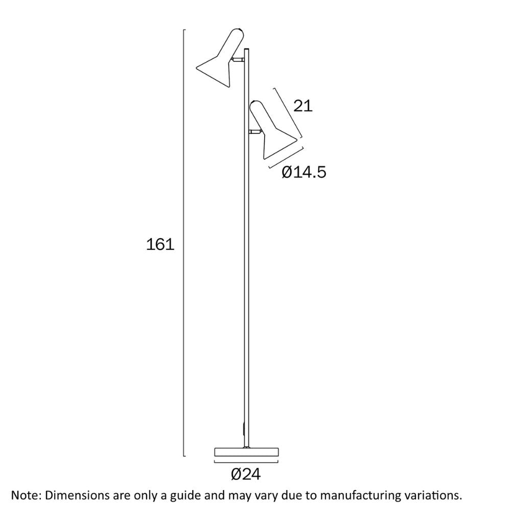 Telbix HYVIK - 25W Floor Lamp-Telbix-Ozlighting.com.au