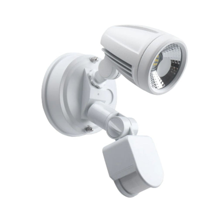 Telbix ILLUME - 10W LED Single Head Exterior Spotlight With Sensor IP44 - 5000K-Telbix-Ozlighting.com.au