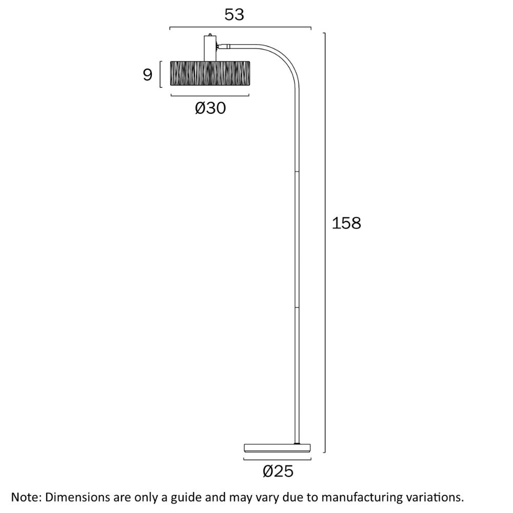 Telbix KATRIN - 25W Floor Lamp-Telbix-Ozlighting.com.au