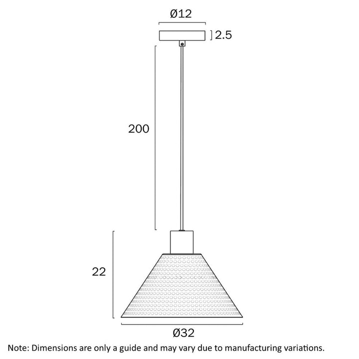 Telbix KESTRA 32 - 1 Light Pendant-Telbix-Ozlighting.com.au