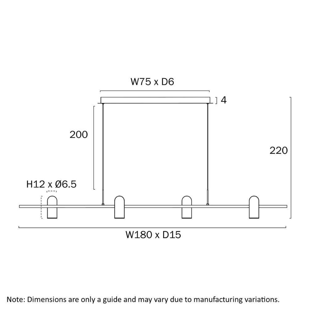 Telbix KINDLE - 4 Light Pendant-Telbix-Ozlighting.com.au