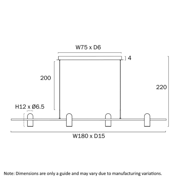 Telbix KINDLE - 4 Light Pendant-Telbix-Ozlighting.com.au