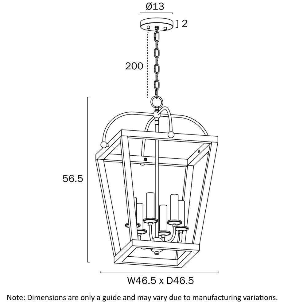 Telbix LACOTA - 6 Light Pendant-Telbix-Ozlighting.com.au