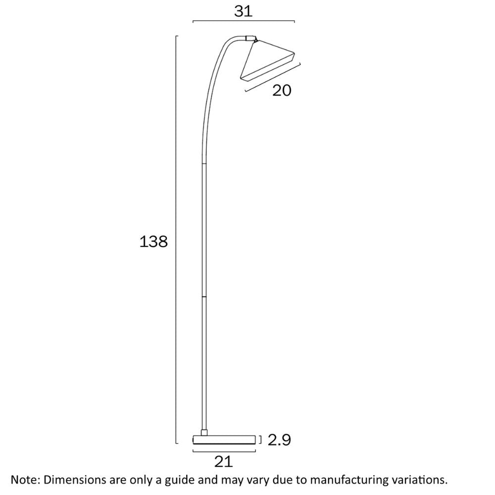 Telbix LARSON - 6W Floor Lamp-Telbix-Ozlighting.com.au