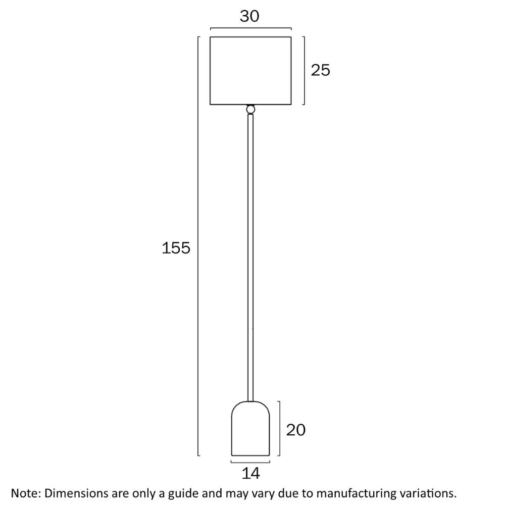 Telbix LIVIA - 25W Floor Lamp-Telbix-Ozlighting.com.au