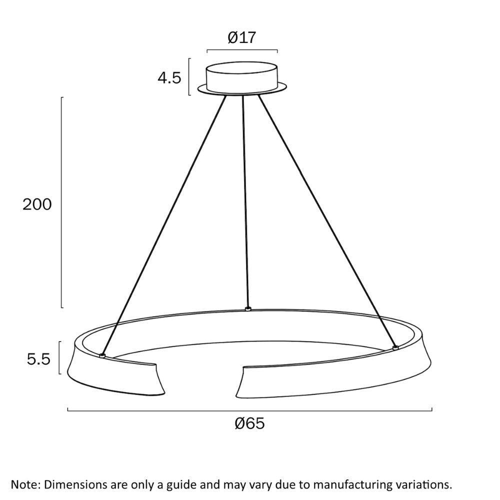 Telbix LUCID - 1 Light Round Pendant-Telbix-Ozlighting.com.au