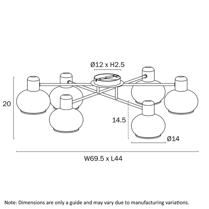 Telbix MARBELL - 25W Ceiling Light-Telbix-Ozlighting.com.au