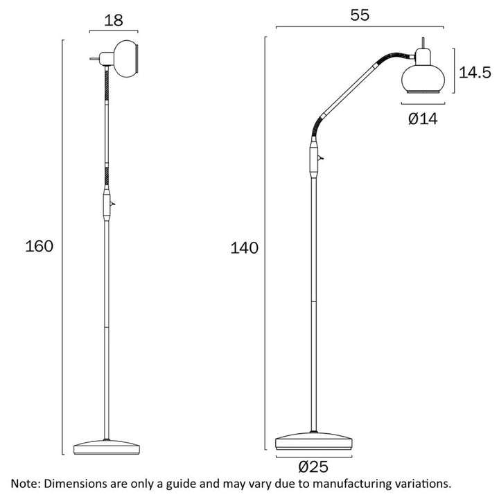 Telbix MARBELL - 25W Floor Lamp-Telbix-Ozlighting.com.au