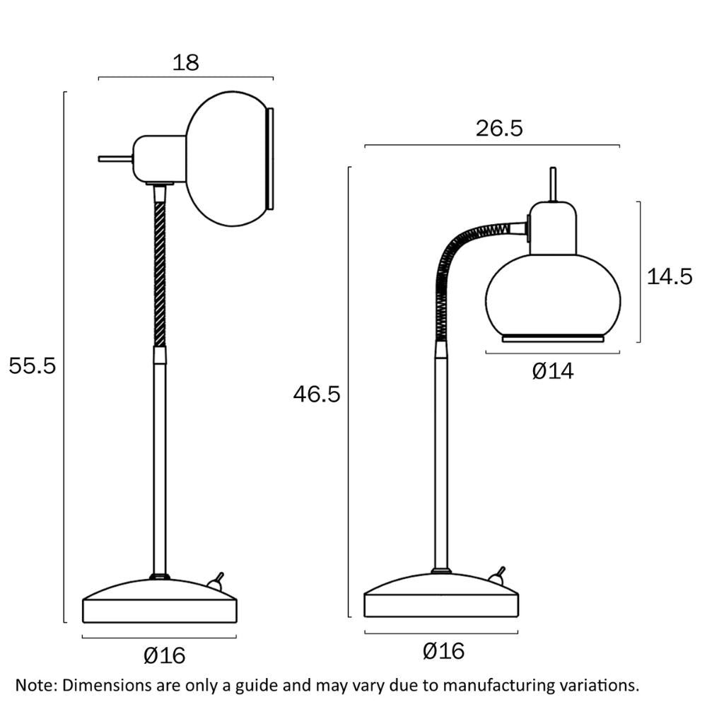 Telbix MARBELL - 25W Table Lamp-Telbix-Ozlighting.com.au