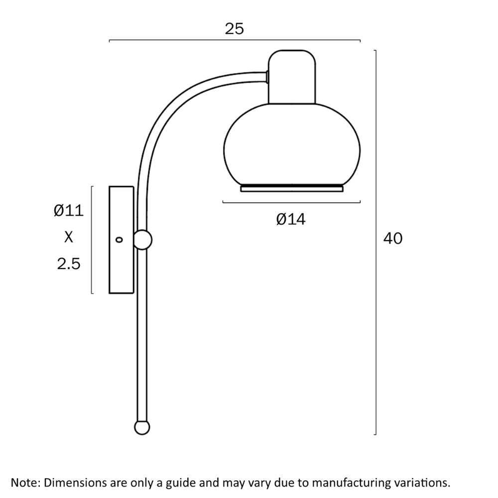 Telbix MARBELL - 25W Wall Light-Telbix-Ozlighting.com.au