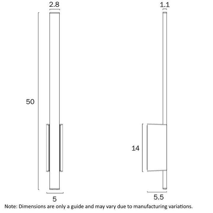 Telbix MASTO 1 - 8W Wall Light-Telbix-Ozlighting.com.au