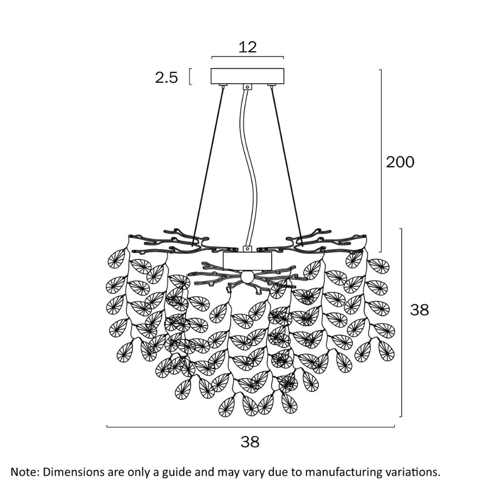 Telbix MOLENA - 5/6/8 Light Pendant-Telbix-Ozlighting.com.au