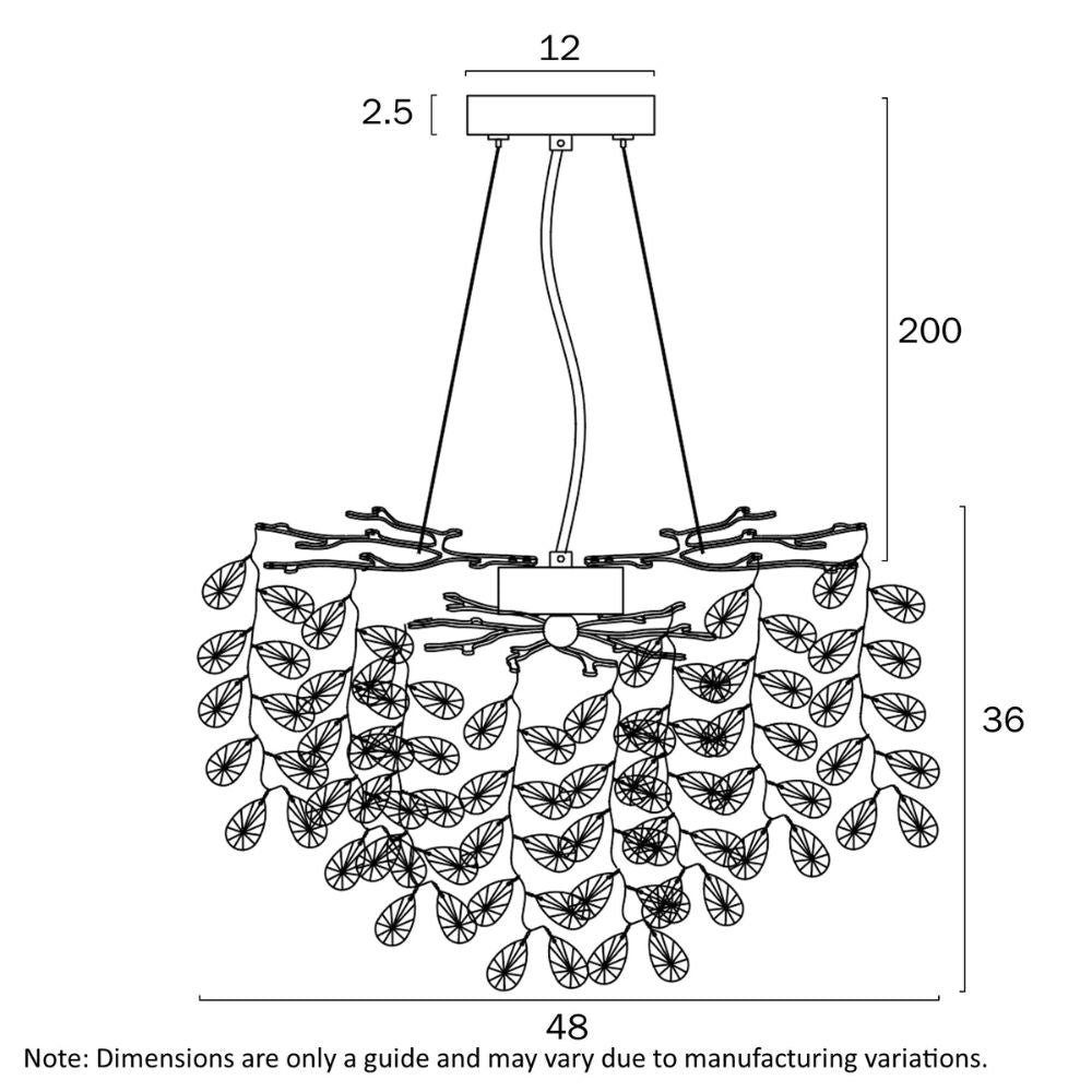 Telbix MOLENA - 5/6/8 Light Pendant-Telbix-Ozlighting.com.au