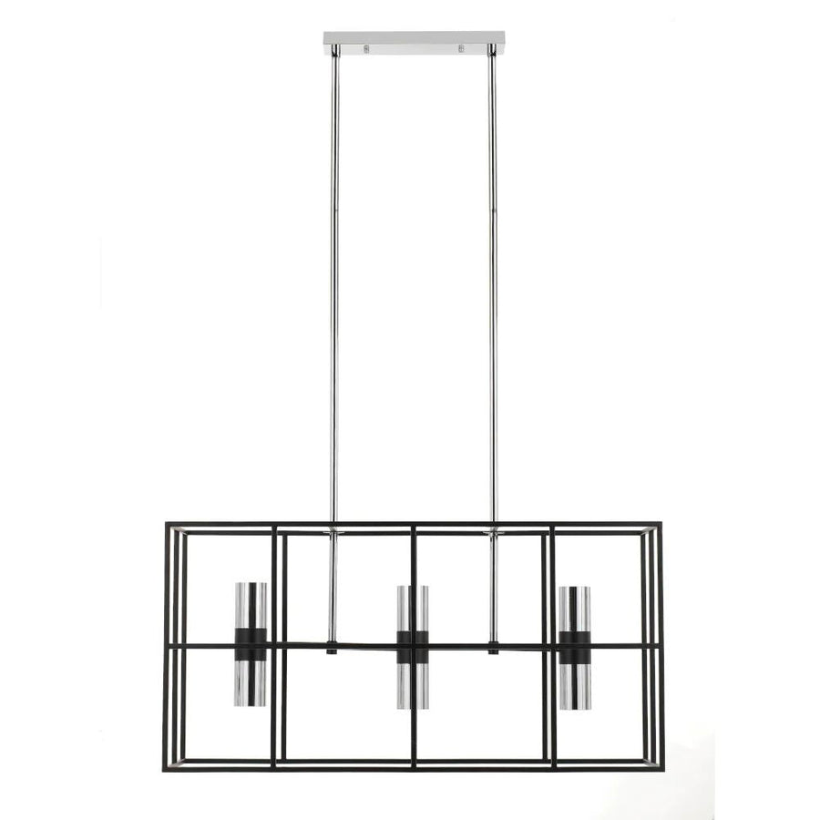 Telbix NELSON - 6 Light Industrial Metal Cage Pendant-Telbix-Ozlighting.com.au