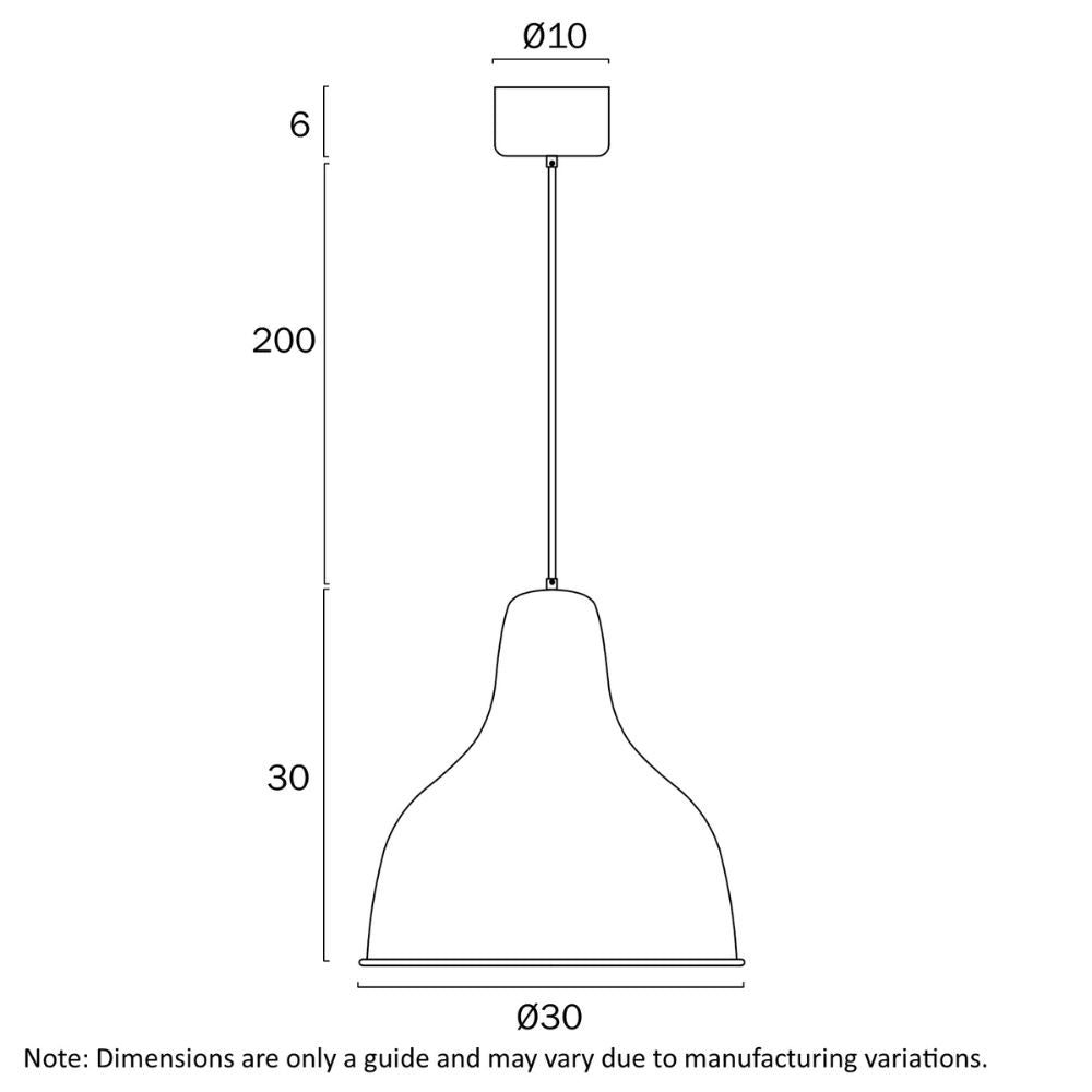 Telbix NESBY - 1 Light Pendant-Telbix-Ozlighting.com.au