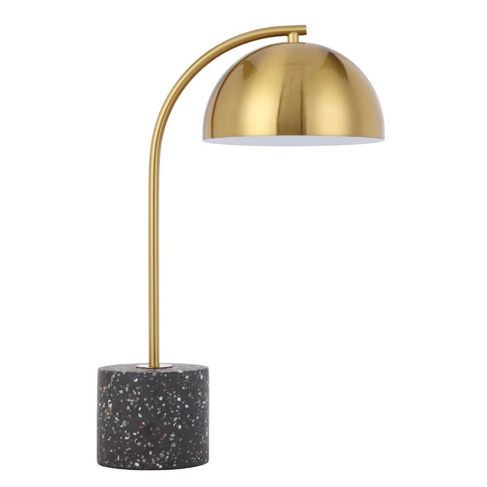 Telbix ORTEZ - Iron & Terrazzo Art Deco Table Lamp-Telbix-Ozlighting.com.au