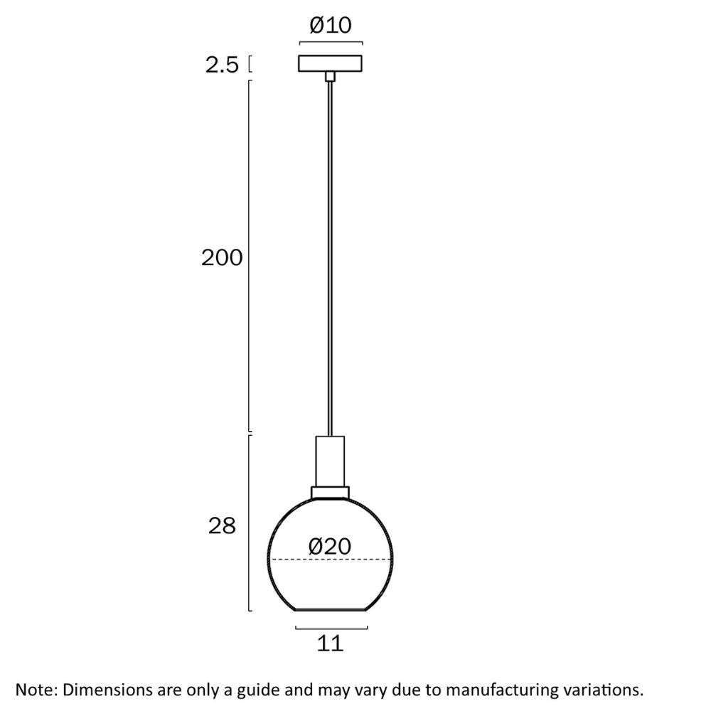 Telbix PATINO - 1 Light Pendant-Telbix-Ozlighting.com.au