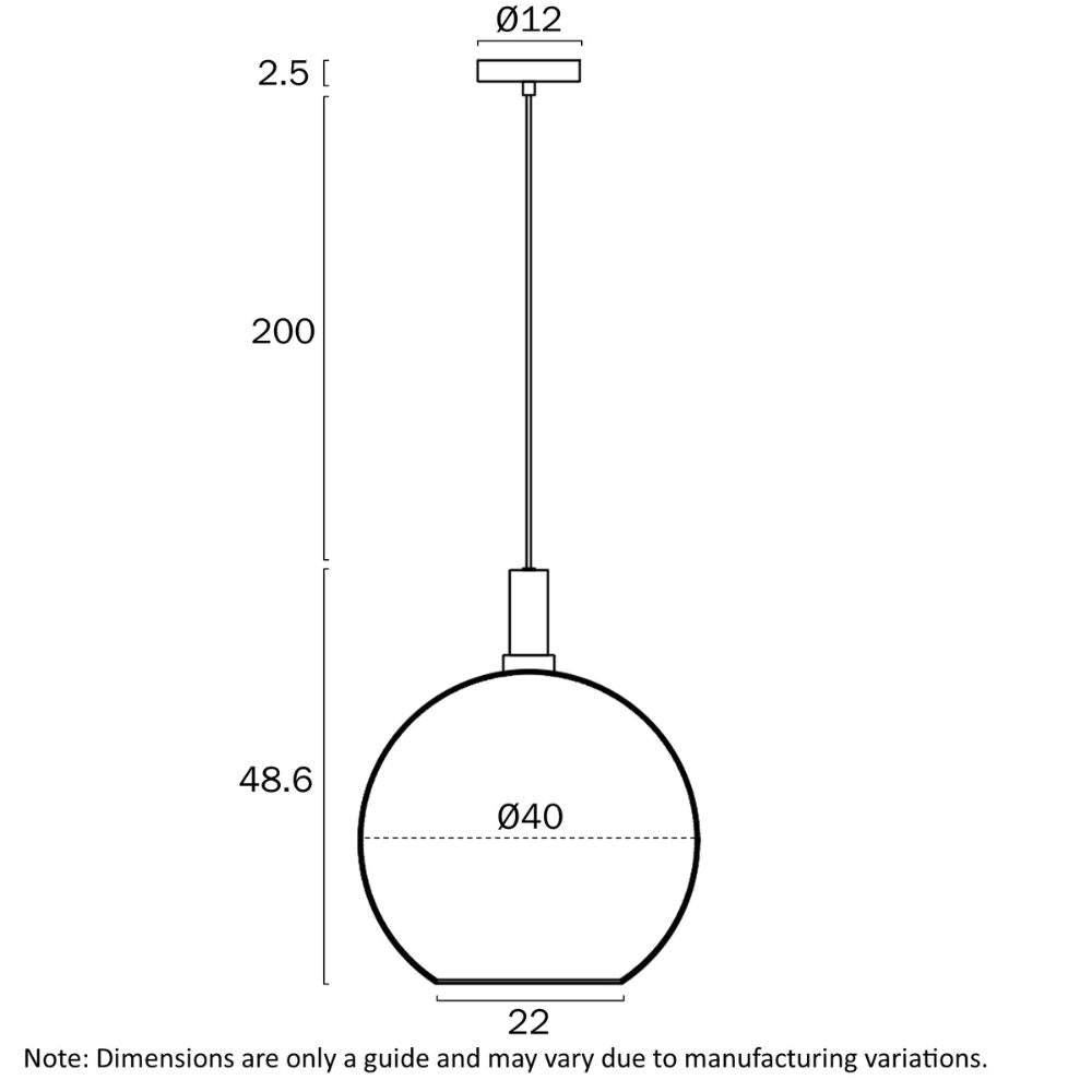 Telbix PATINO - 1 Light Pendant-Telbix-Ozlighting.com.au