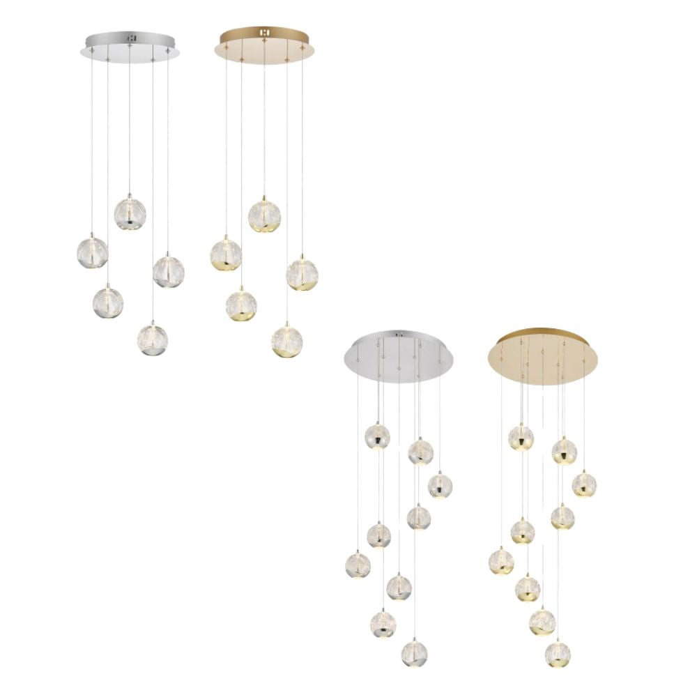 Telbix SEGOVIA - 5/9 Light Pendant-Telbix-Ozlighting.com.au