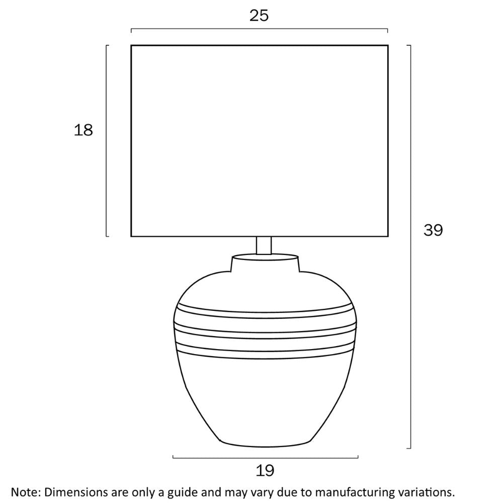 Telbix SIERRA - Ceramic Table Lamp-Telbix-Ozlighting.com.au