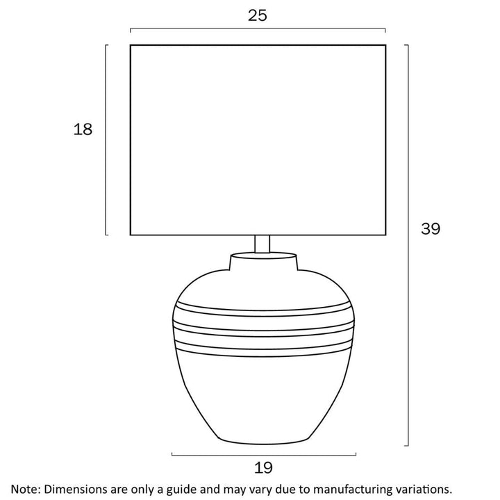 Telbix SIERRA - Ceramic Table Lamp-Telbix-Ozlighting.com.au