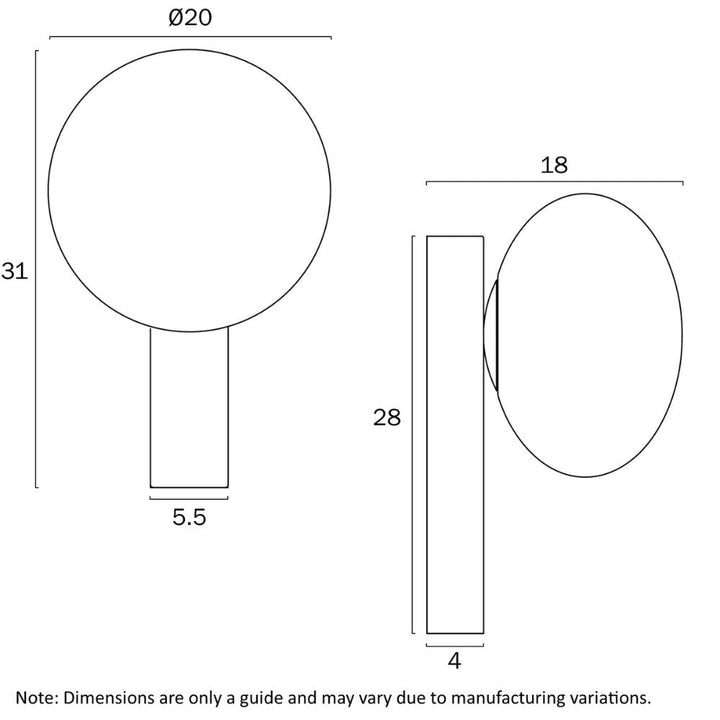 Telbix SKYLA - 5W Touch Wall Lamp-Telbix-Ozlighting.com.au