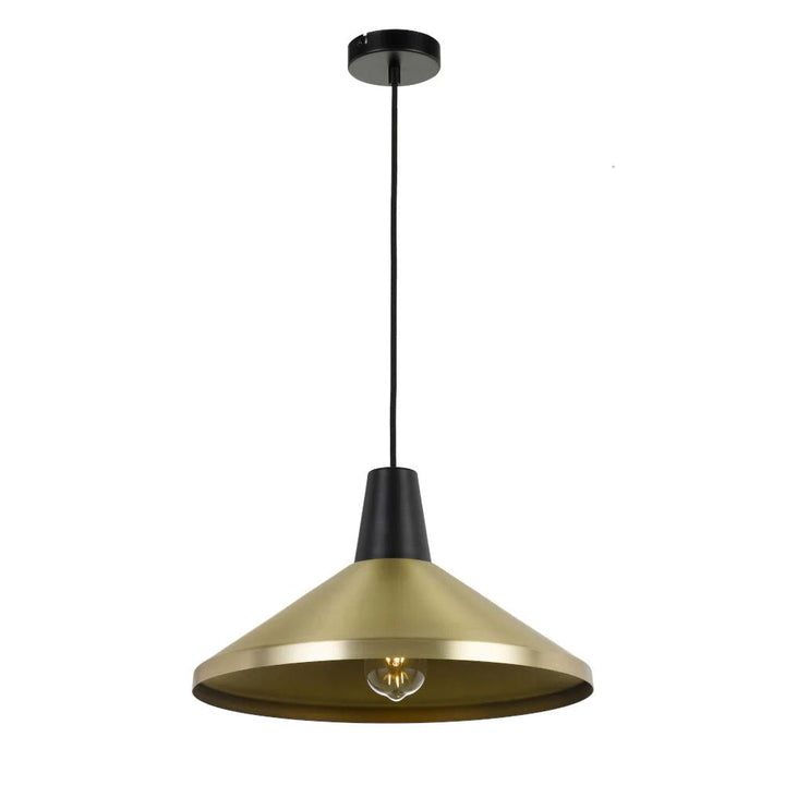 Telbix TEMO 40 - 1 Light Modern-Industrial Metal Pendant-Telbix-Ozlighting.com.au