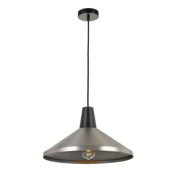 Telbix TEMO 40 - 1 Light Modern-Industrial Metal Pendant-Telbix-Ozlighting.com.au