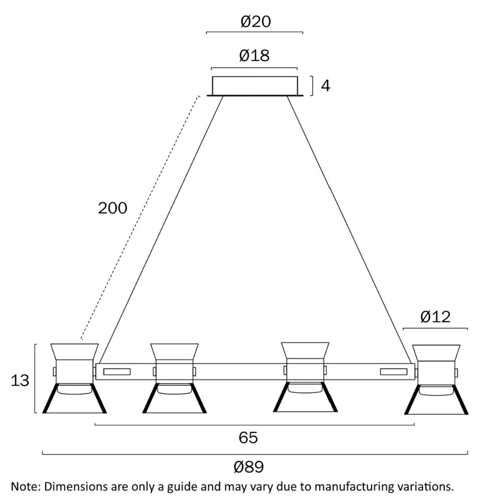 Telbix TIPICO - 9 Light Pendant-Telbix-Ozlighting.com.au