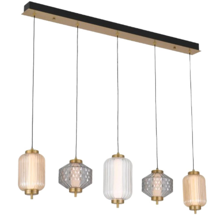 Telbix TORSO - 5 Light Bar Pendant-Telbix-Ozlighting.com.au