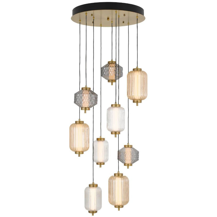 Telbix TORSO - 9 Light Pendant-Telbix-Ozlighting.com.au