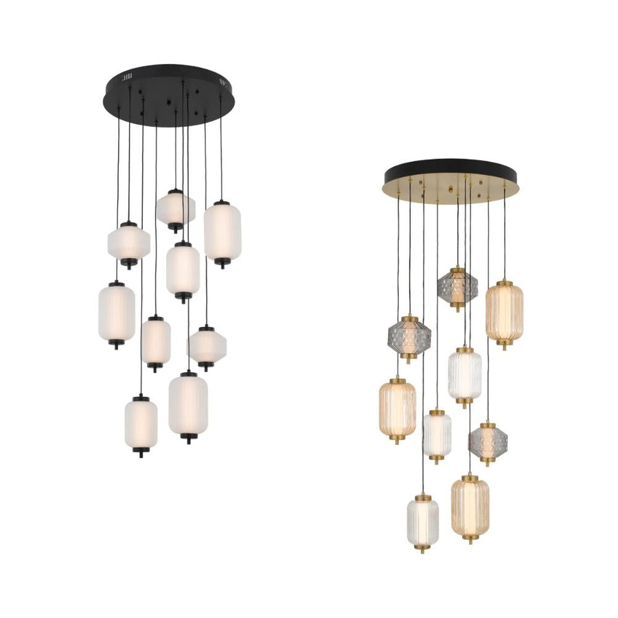 Telbix TORSO - 9 Light Pendant-Telbix-Ozlighting.com.au