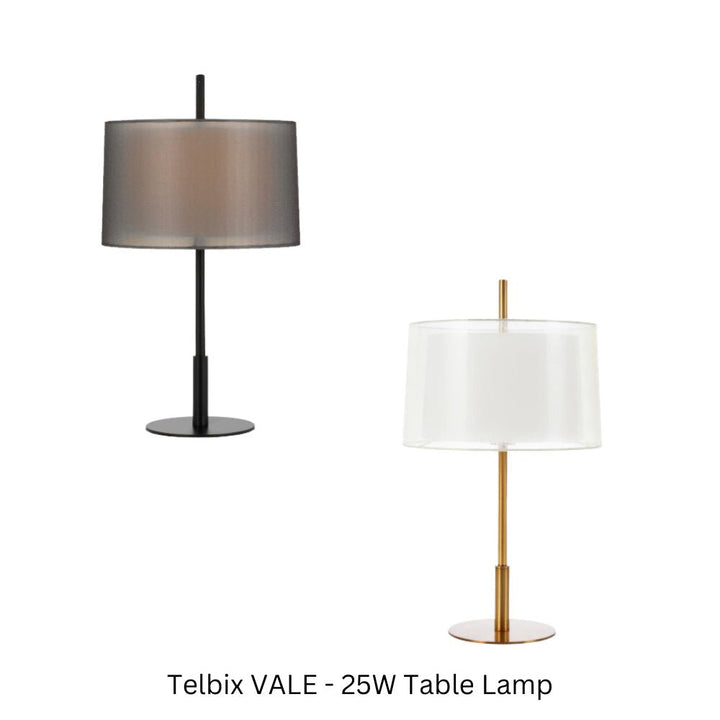 Telbix VALE - 25W Table Lamp-Telbix-Ozlighting.com.au