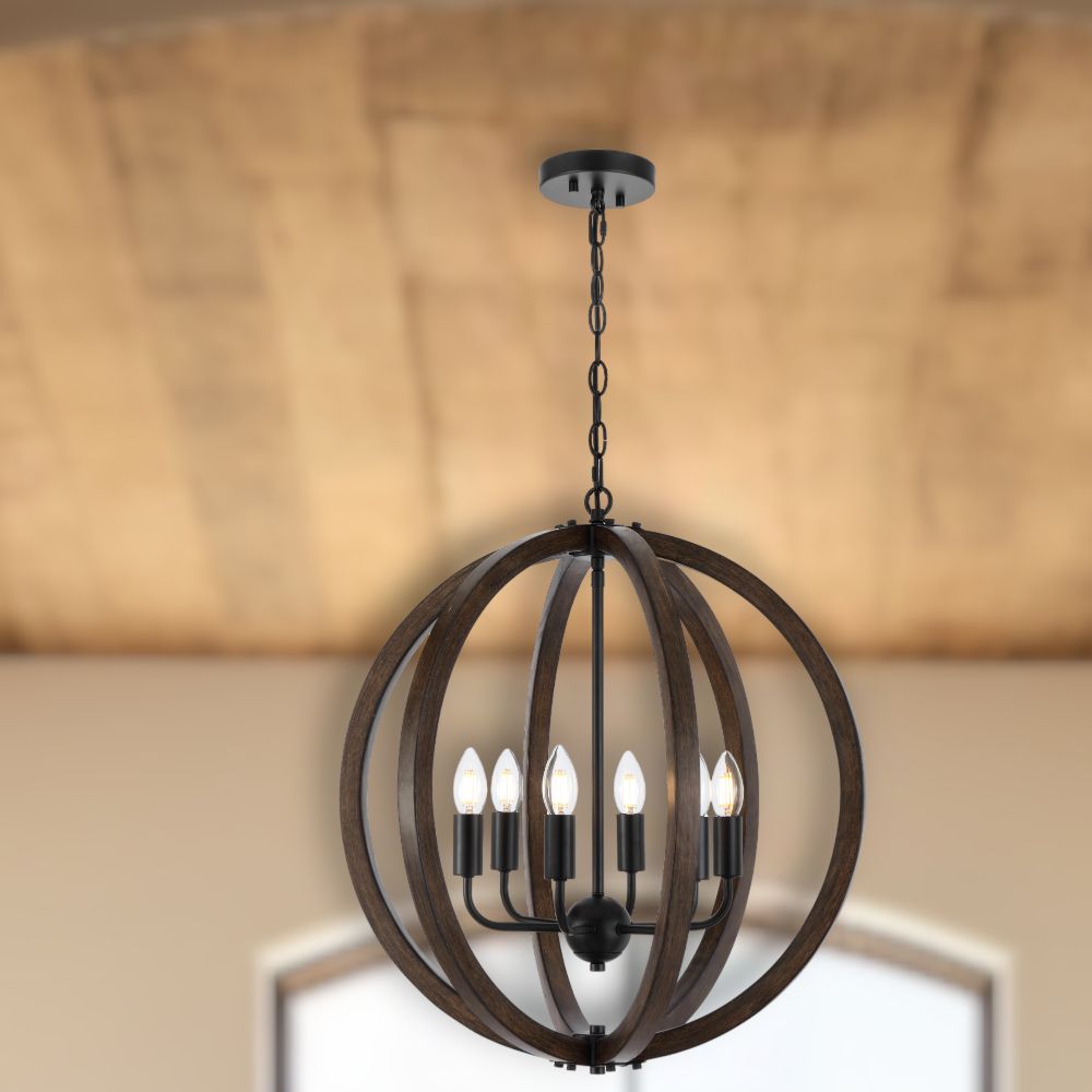 Telbix VESTAL - 6 Light Pendant-Telbix-Ozlighting.com.au