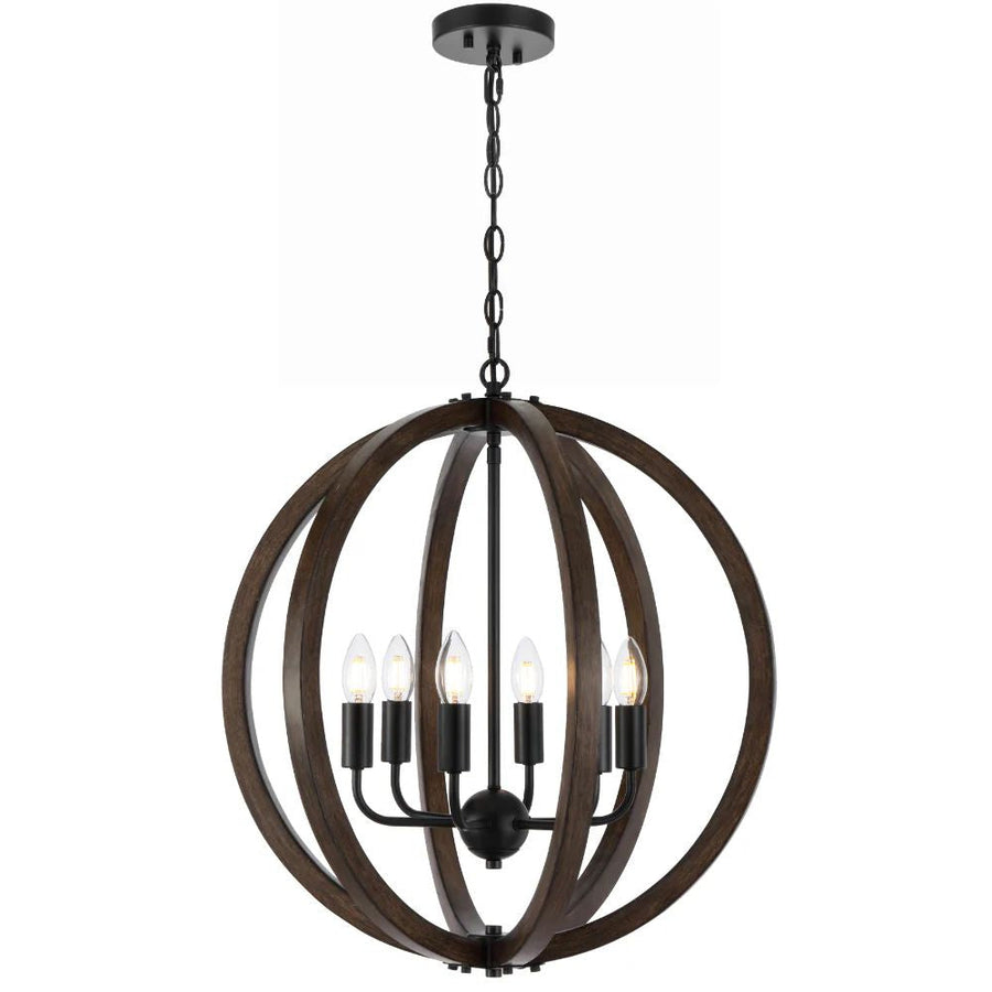 Telbix VESTAL - 6 Light Pendant-Telbix-Ozlighting.com.au