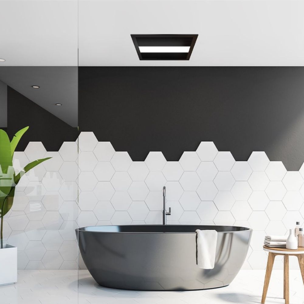 Ventair SAHARA-4 - 4-In-1 High Performance Bathroom Fan, Heater, LED Light & Exhaust Fan Unit-Ventair-Ozlighting.com.au