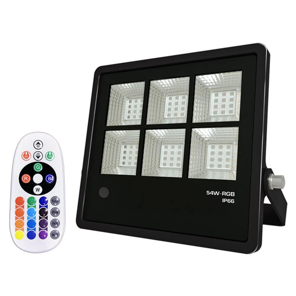 Vibe - RGB LED 54W Flood Light with Remote Control-Vibe Lighting-Ozlighting.com.au